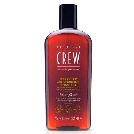 

American Crew Daily Deep Moisturizing веганский шампунь глубокого увлажнения для сухих волос для мужчин, 450 мл