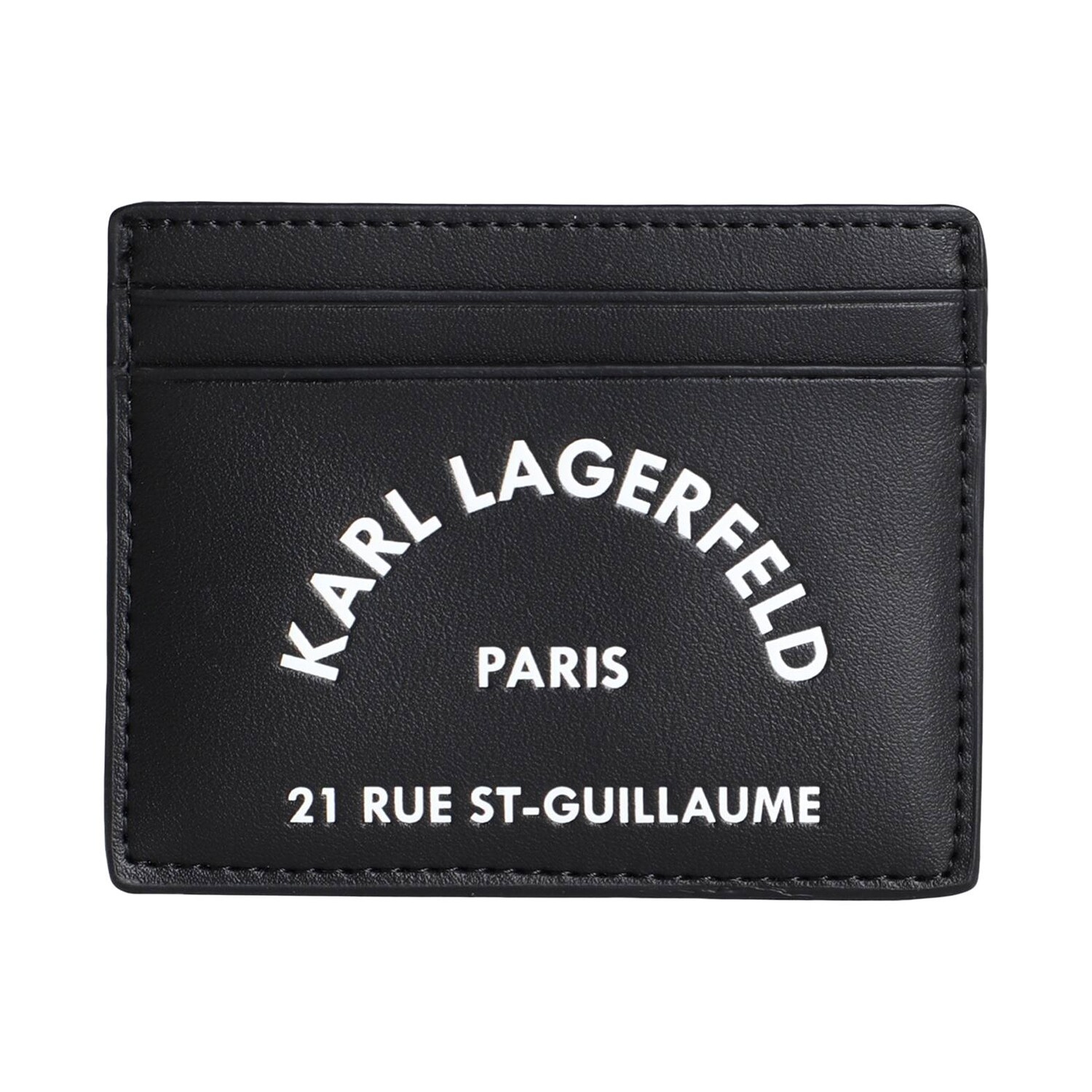 

Кожаный картхолдер Karl Lagerfeld Rsg, черный