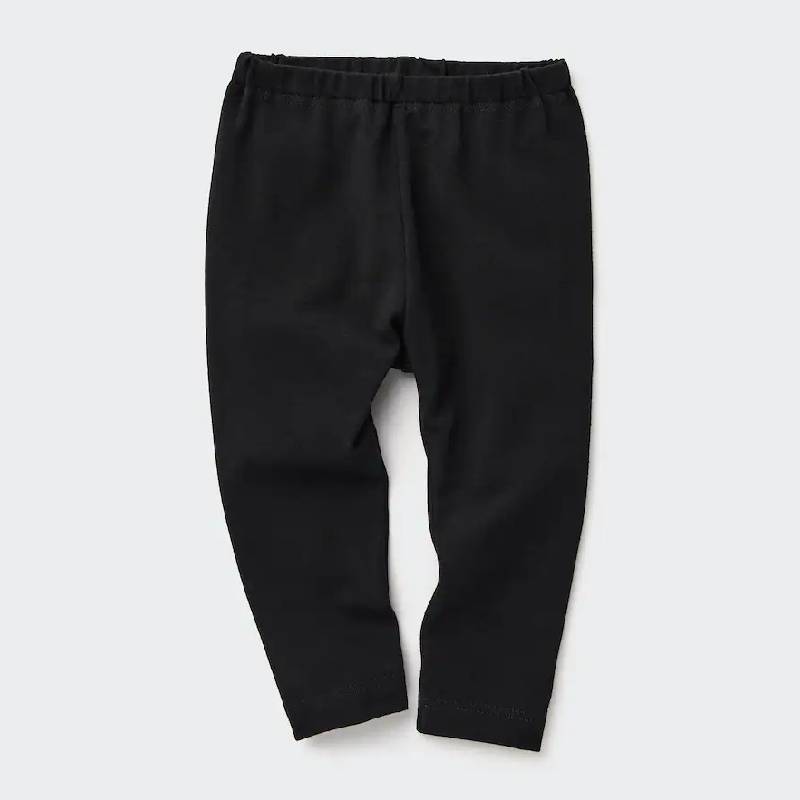 Легинсы для малышей Uniqlo Toddler Cotton, черный - фото