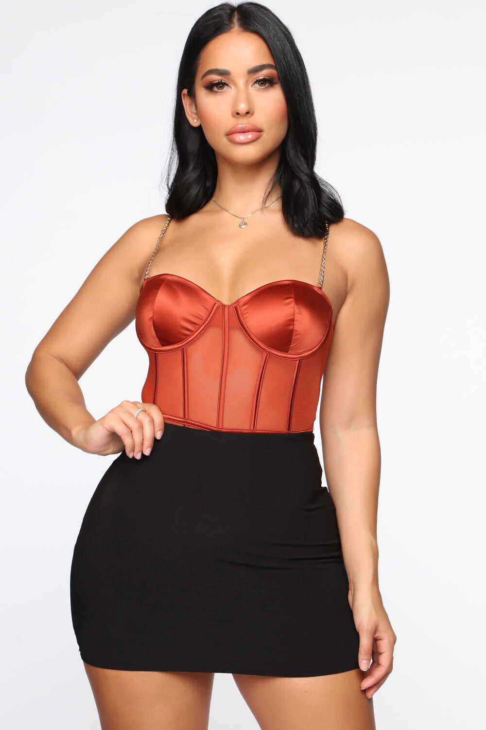

Боди Fashion Nova JC24418, медный