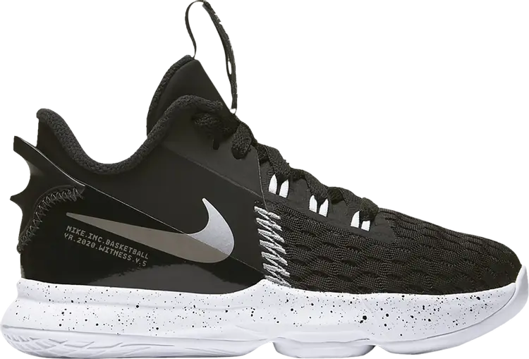 

Кроссовки Nike LeBron Witness 5 PS 'Black Metallic Silver', зеленый