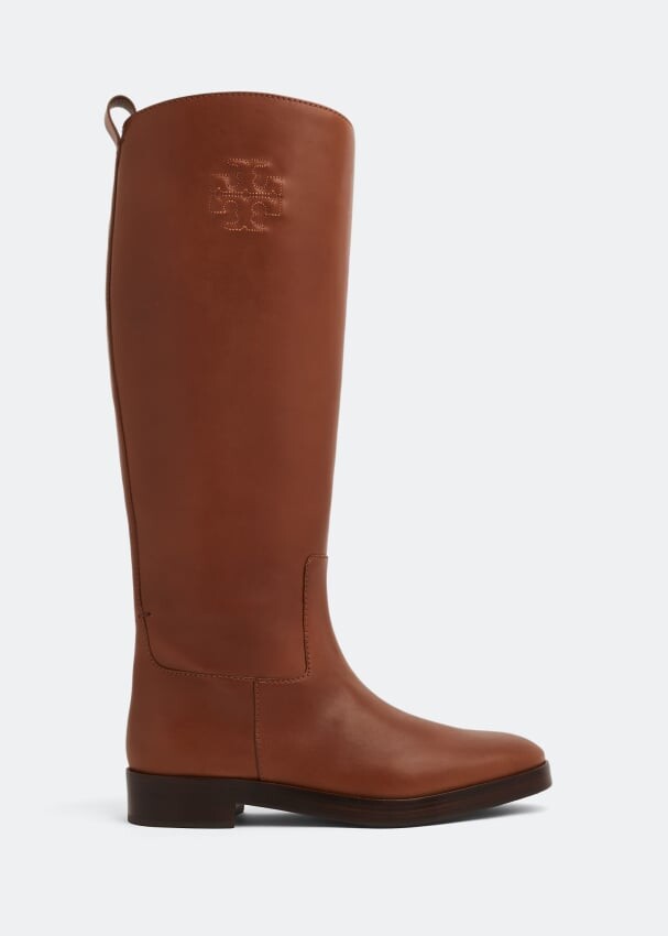 

Ботинки TORY BURCH Riding boots, коричневый