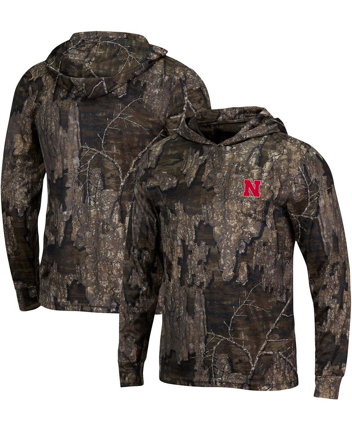 

Мужская футболка с капюшоном realtree camo nebraska huskers с длинным рукавом Colosseum, мульти