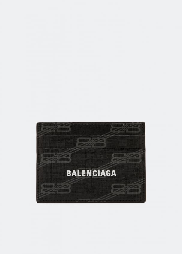 Картхолдер BALENCIAGA Cash card holder, принт бежевая визитница для банкнот теплая balenciaga