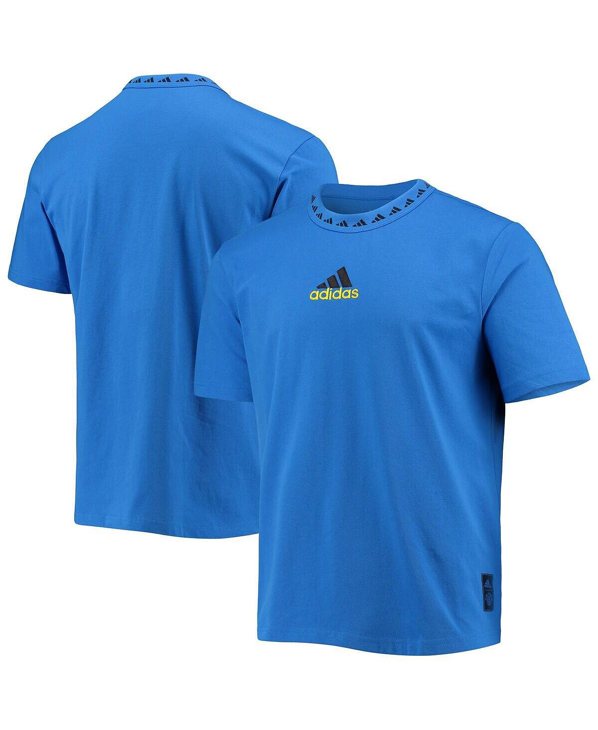 

Мужская синяя футболка manchester united icons aeroready adidas, синий