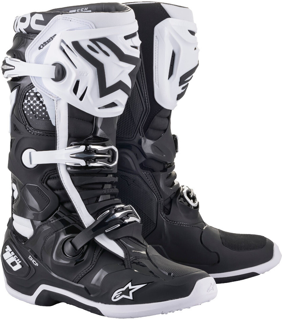 

Сапоги мотокроссовые Alpinestars Tech-10, черный / белый