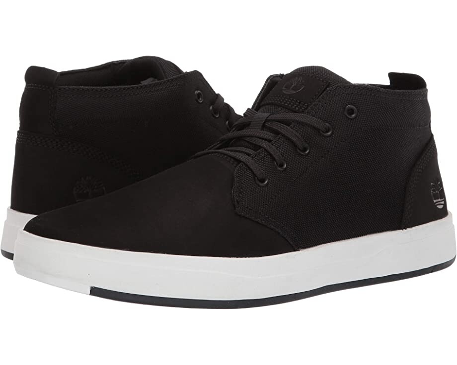 

Кроссовки Davis Square Leather and Fabric Chukka Timberland, черный