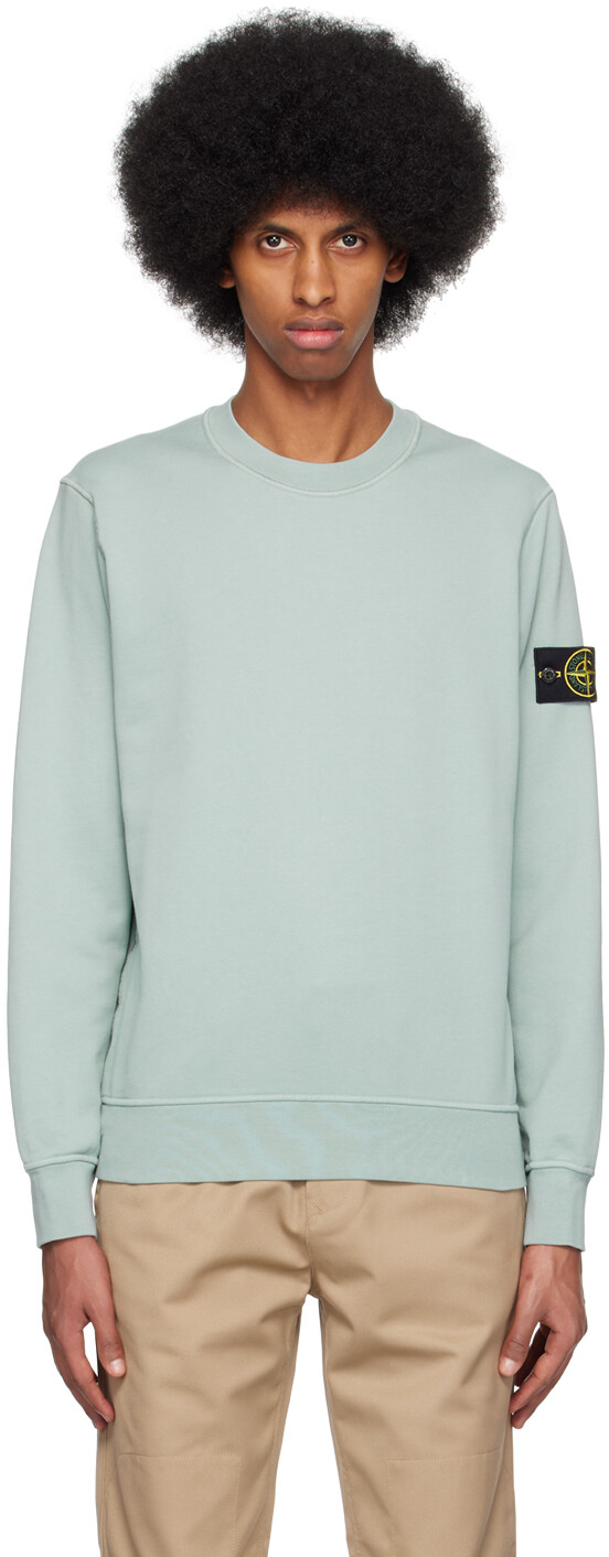 

Синий свитшот с круглым вырезом Stone Island