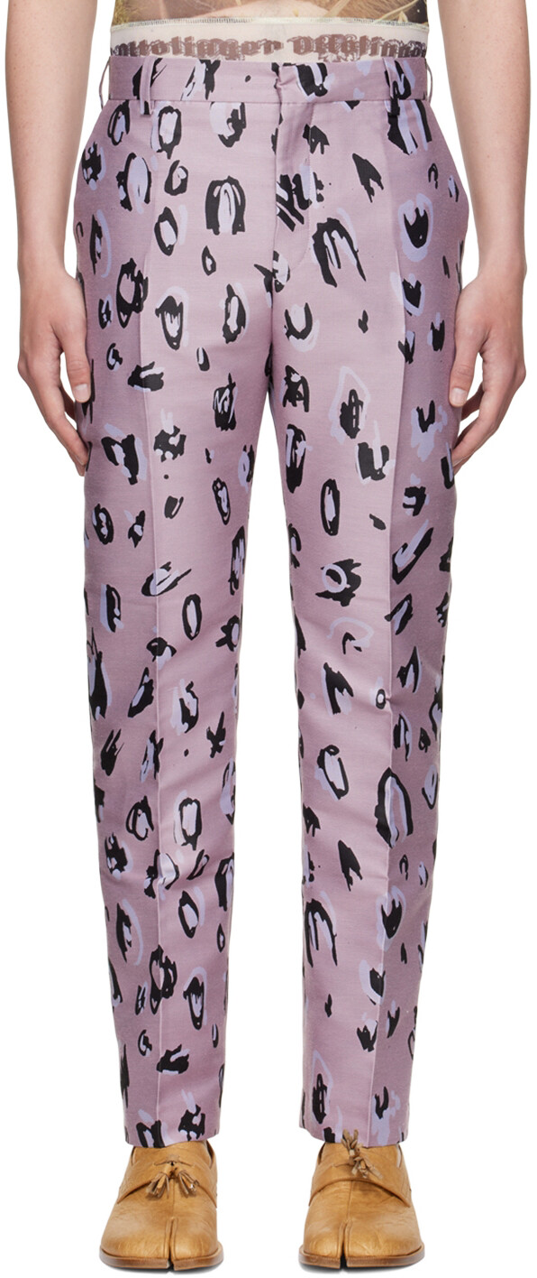 

Розовые брюки из переработанного полиэстера Charles Jeffrey Loverboy