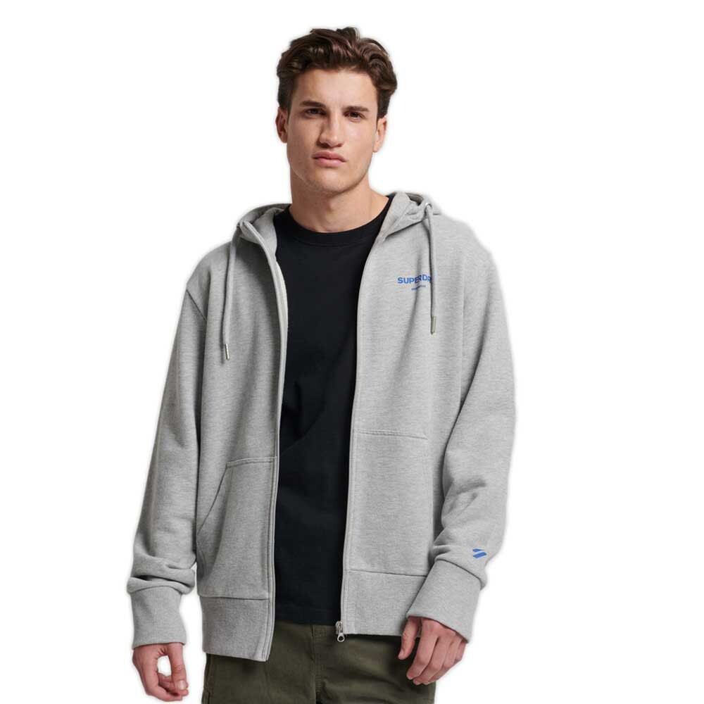 

Худи Superdry Code Core Sport Zip, серый