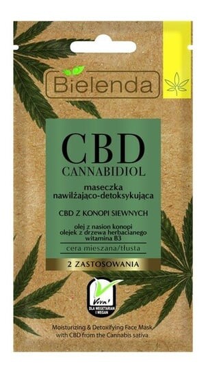 

Увлажняющая и детоксифицирующая маска для лица, 8 г Bielenda, CBD Cannabidiol