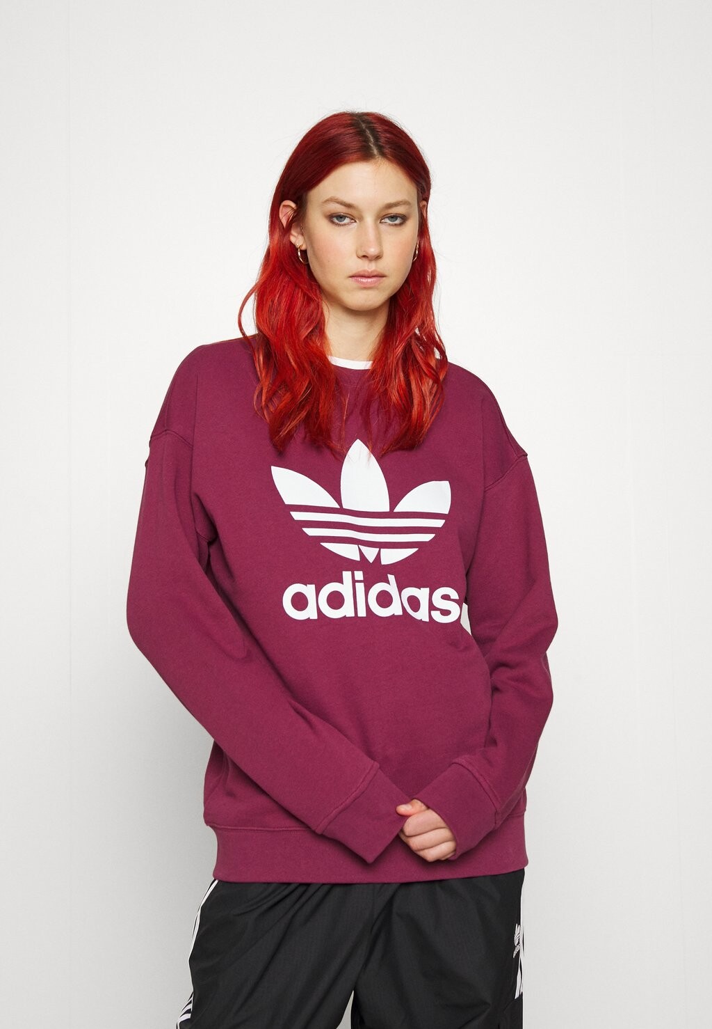 

Толстовка с капюшоном adidas Originals, бордовый