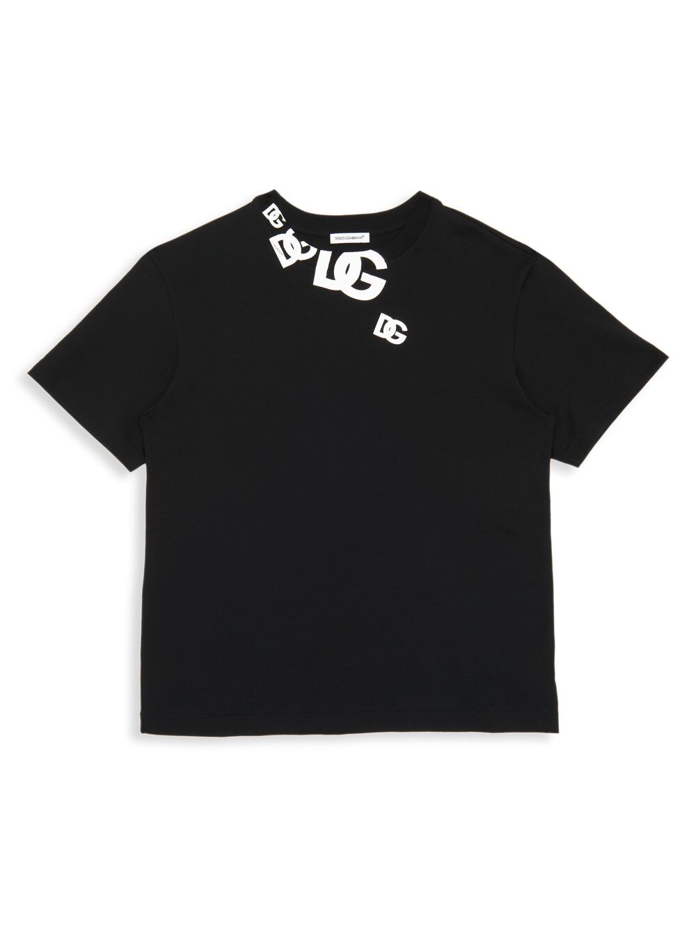 

Футболка Little Kid's & Kid's Logo с короткими рукавами DOLCE&GABBANA, черный