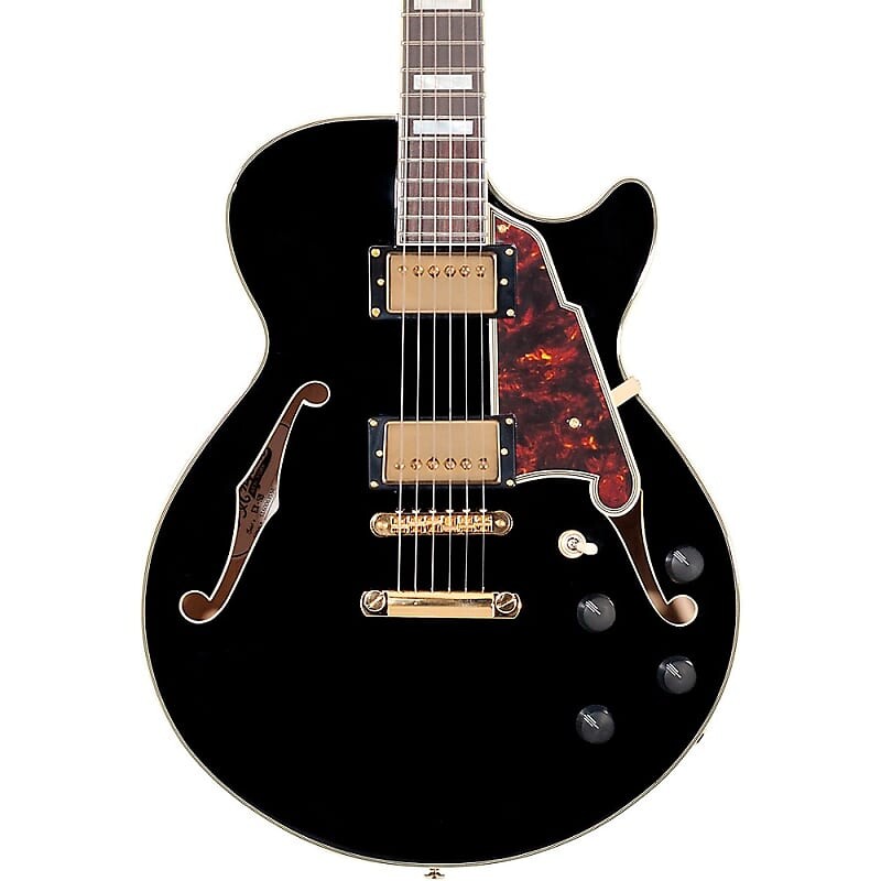 

Электрогитара D'Angelico Excel Series SS Semi-Hollow Electric Guitar With Stopbar Tailpiece Black