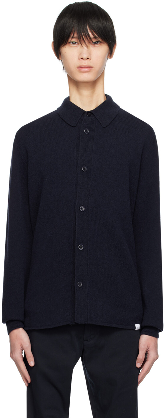 

NORSE PROJECTS Темно-синий кардиган Martin