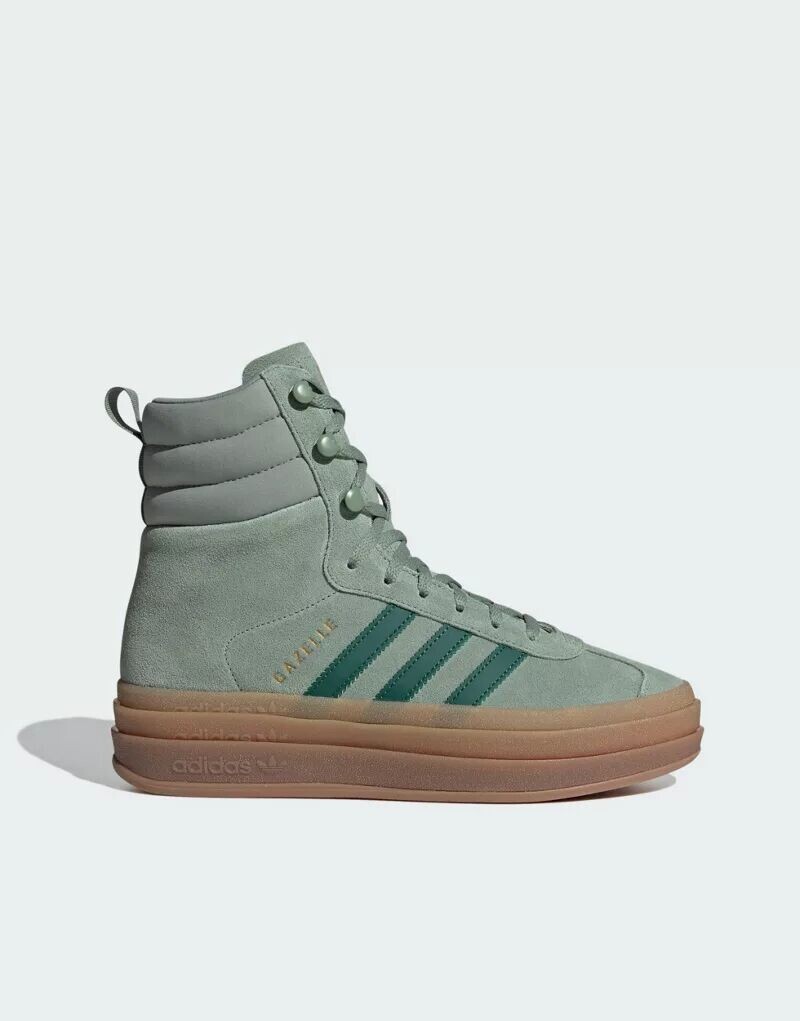 

Зеленые высокие кеды до щиколотки adidas Originals Gazelle
