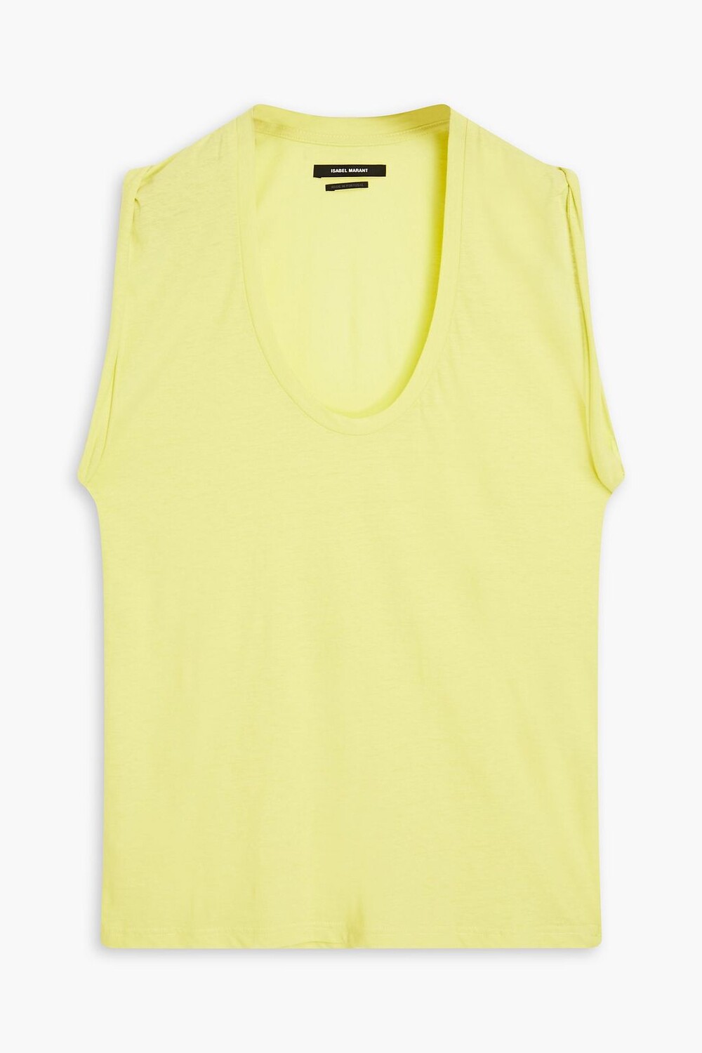 

Майка Maik slub из хлопкового джерси ISABEL MARANT, желтый