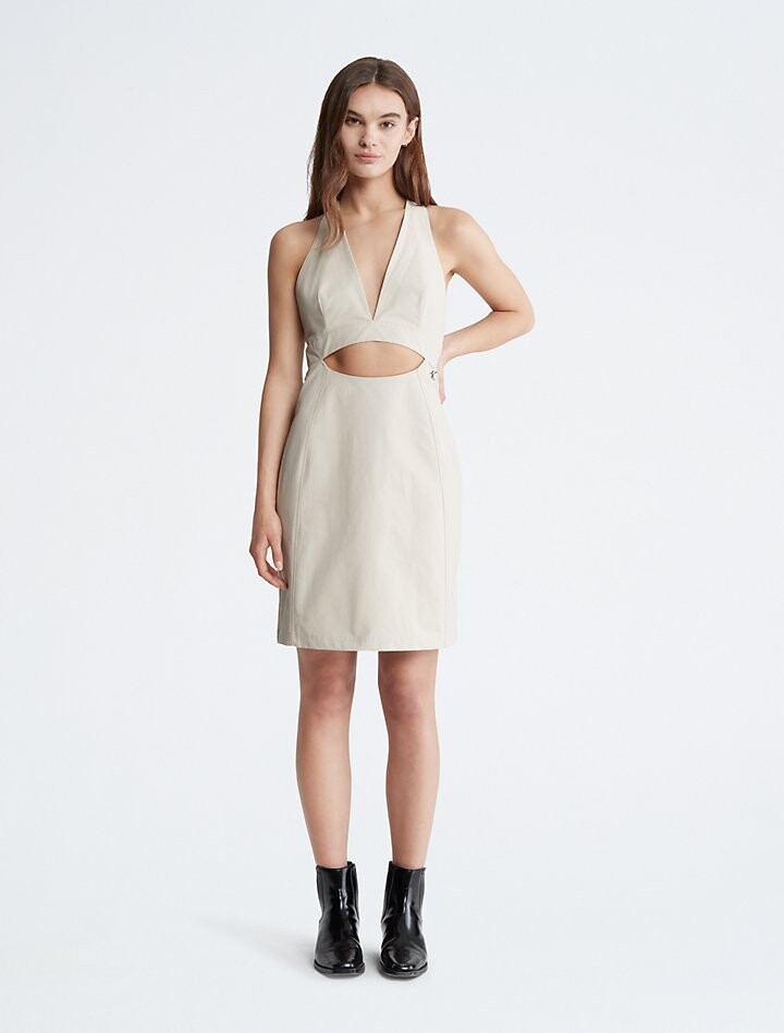 

Мини-платье Utility с открытой спиной и бретельками Calvin Klein