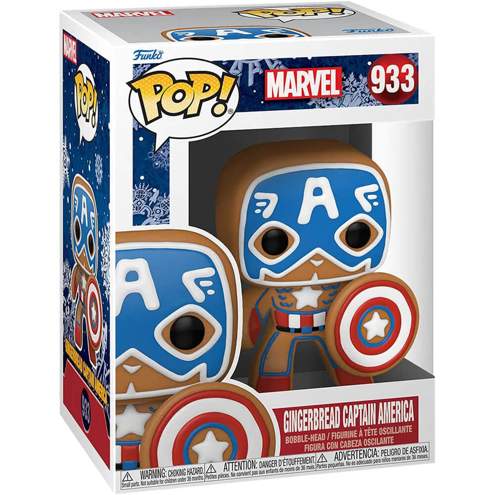 Фигурка Funko Pop! Marvel: Gingerbread Captain America фигурка funko pop marvel studios what if zombie captain america 949 10 inch se