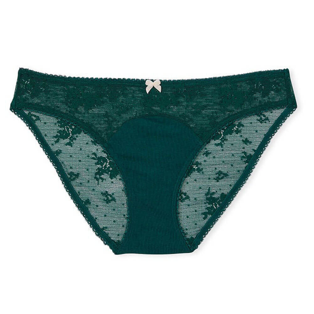 

Трусики-бикини Victoria's Secret Stretch Cotton, темно-зеленый