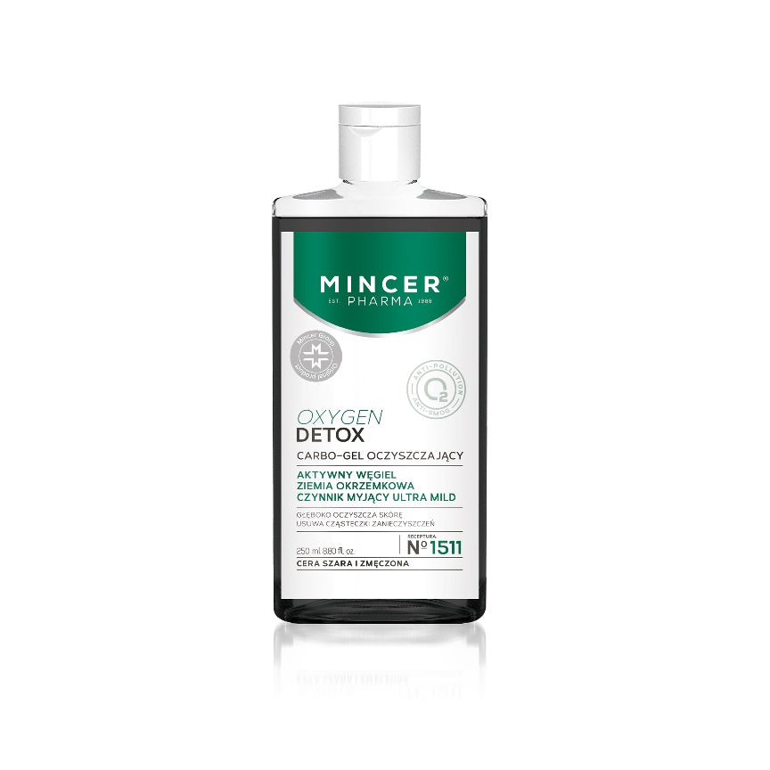 Mincer Pharma Oxygen Detox Карбо-гель очищающий №1511 250мл очищающий гель угольный детокс mesolab black detox gel 250мл