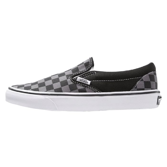 Кеды Vans Classic slip on, черный/серый - фото