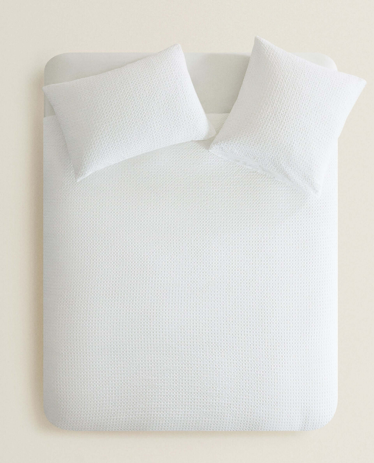 

Пододеяльник Zara Home Waffle-knit, белый