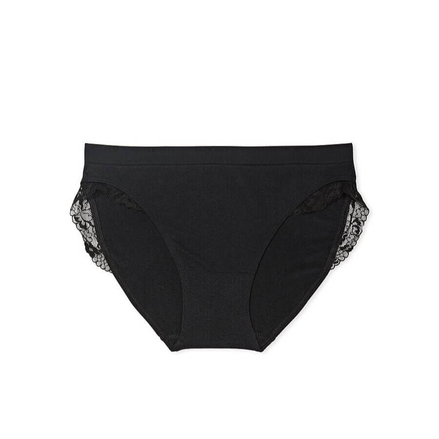 

Кружевные трусики-бикини Victoria’s Secret Seamless, черный
