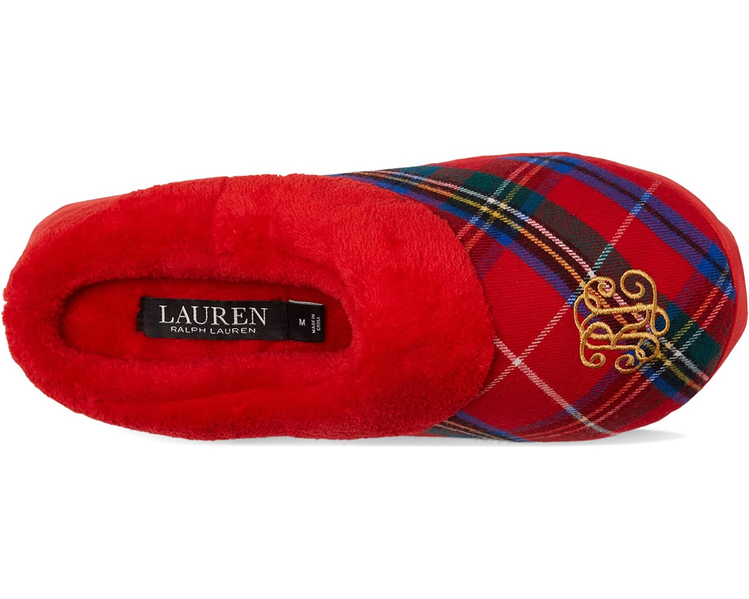 

Слипперы Embroidered Logo Slippers LAUREN Ralph Lauren, красный