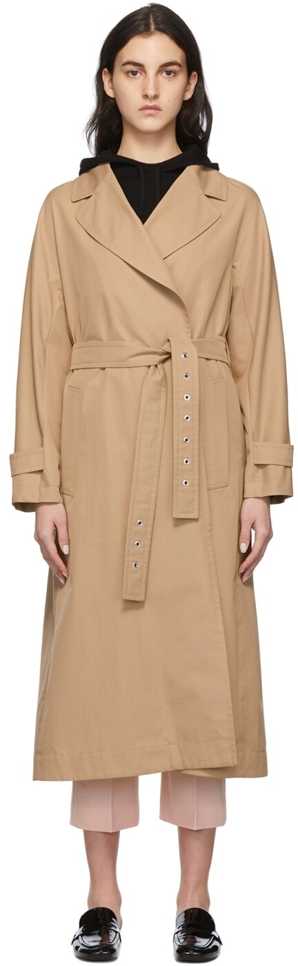 

Светло-коричневый тренч из габардина 'Etrench' Max Mara