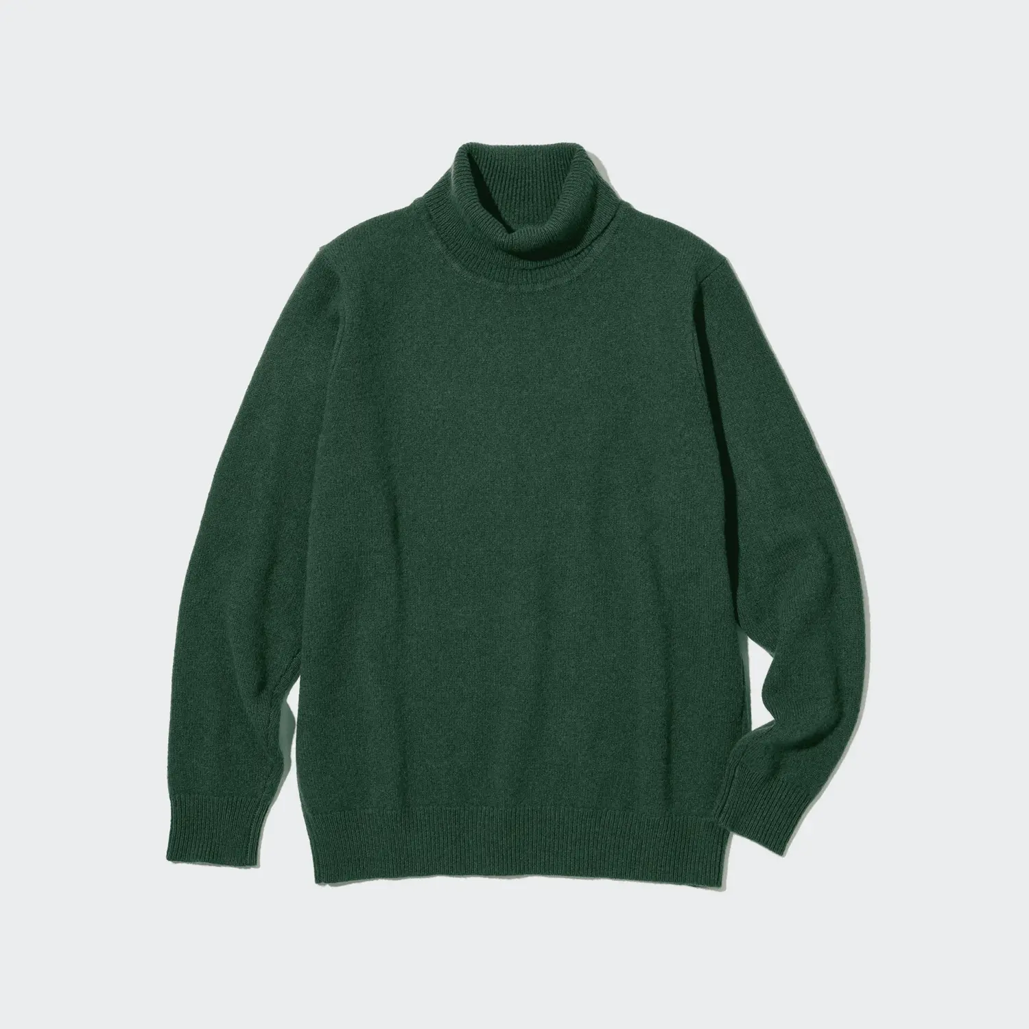 

Водолазка Uniqlo Premium Lambswool, темно-зеленый