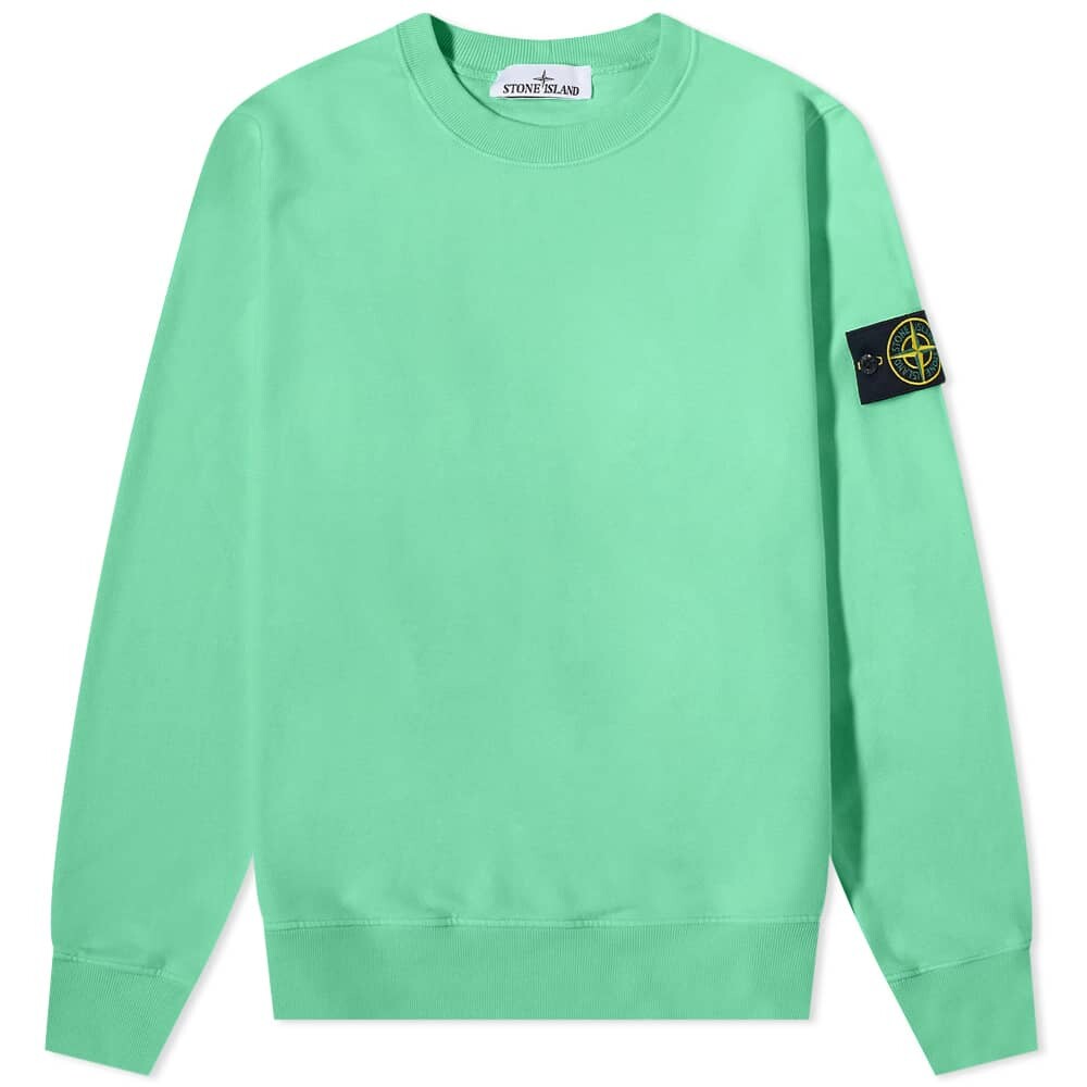 

Толстовка Stone Island Brushed Cotton Crew Neck Sweat, Зеленый