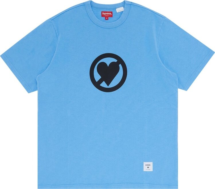 

Футболка Supreme No Love Short-Sleeve Top 'Light Blue', синий