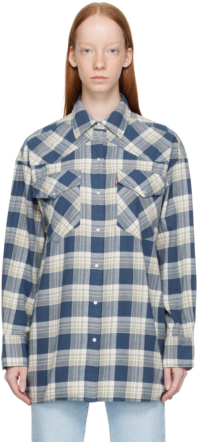

Синяя рубашка Дилана Levi's