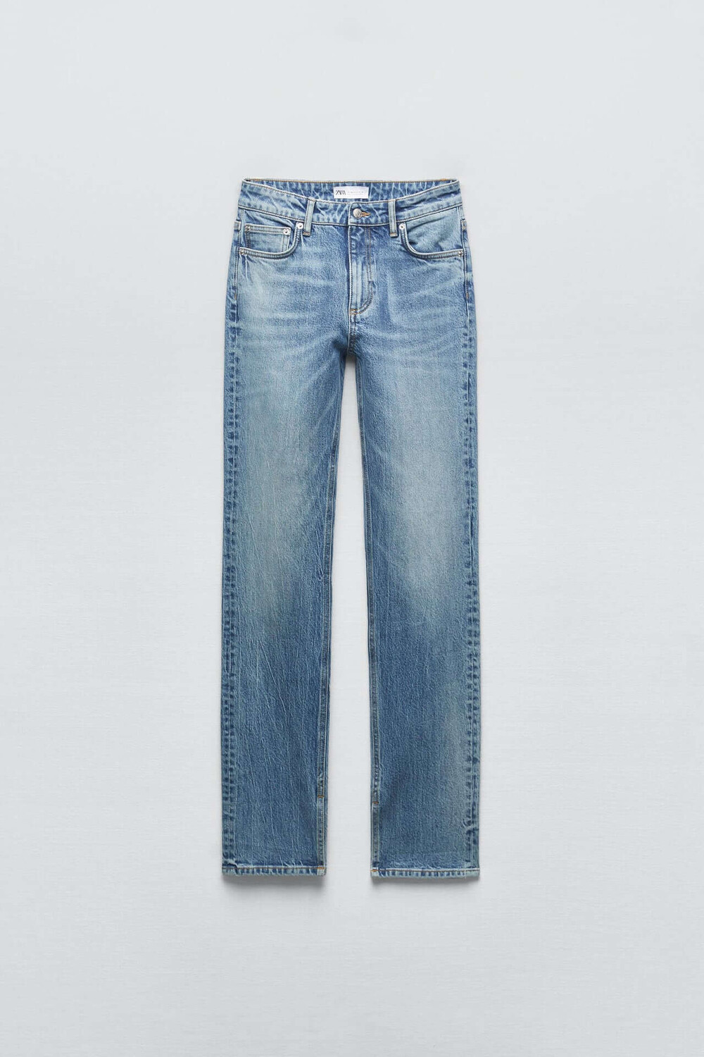 

Джинсы Zara Slim Fit Split Hem TRF, индиго