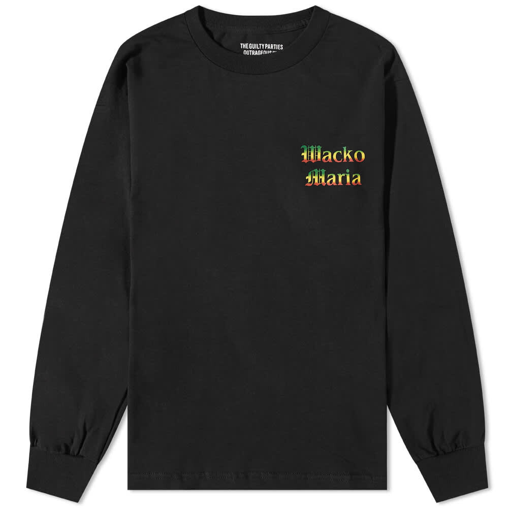 

Футболка Wacko Maria Long Sleeve Maria Print Tee, Черный