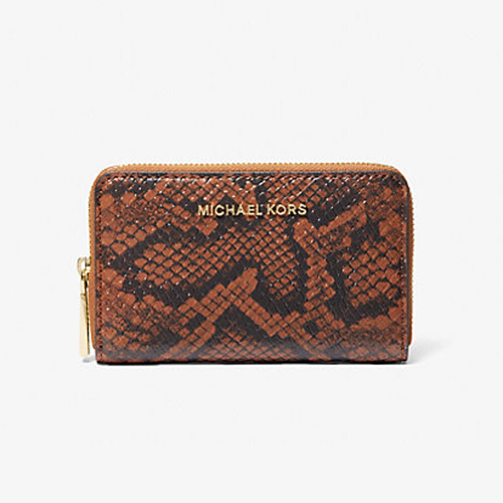 

Кошелек Michael Michael Kors Small Snake Embossed, коричневый