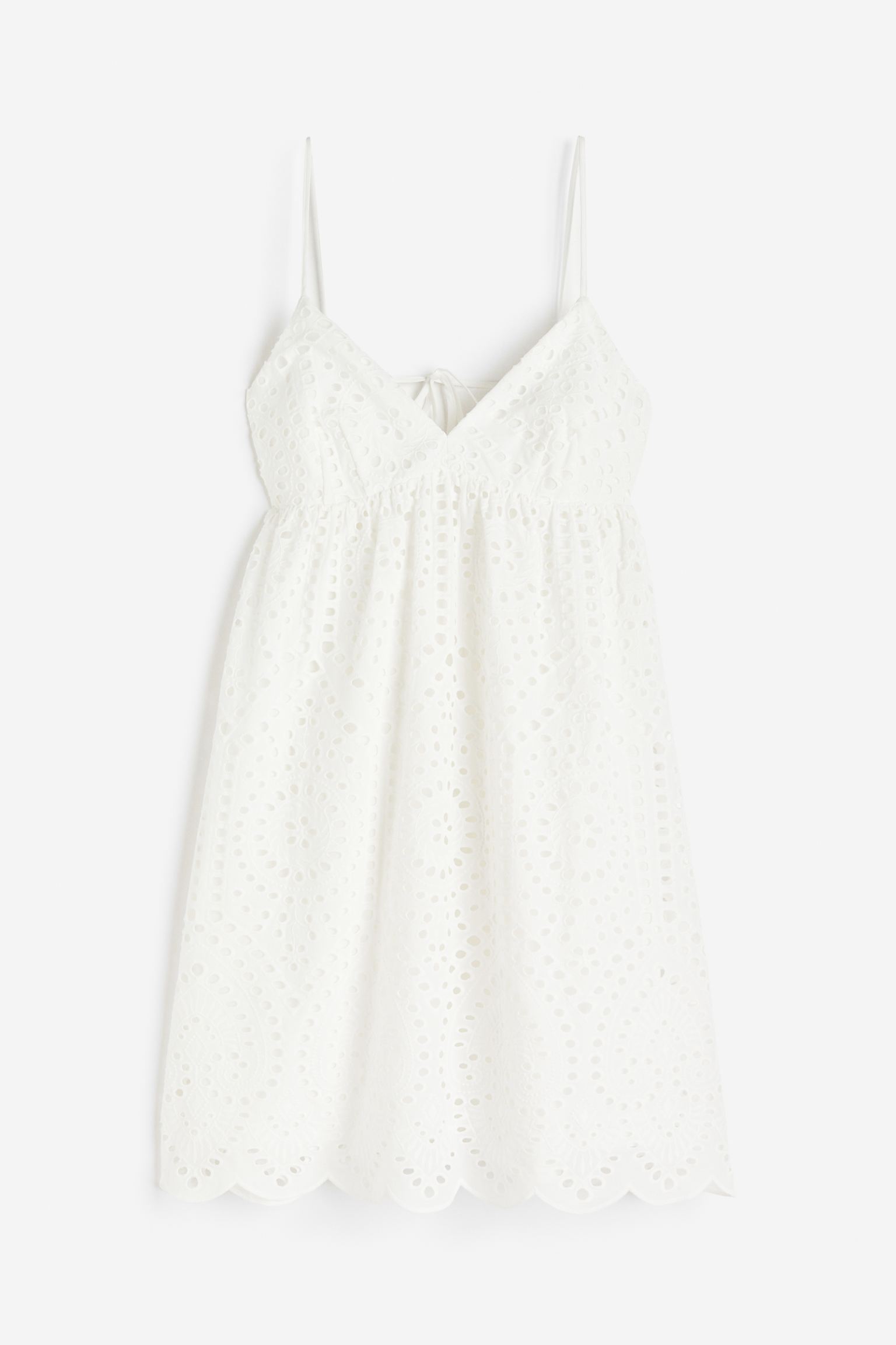 цена Платье H&M Eyelet Embroidery, белый