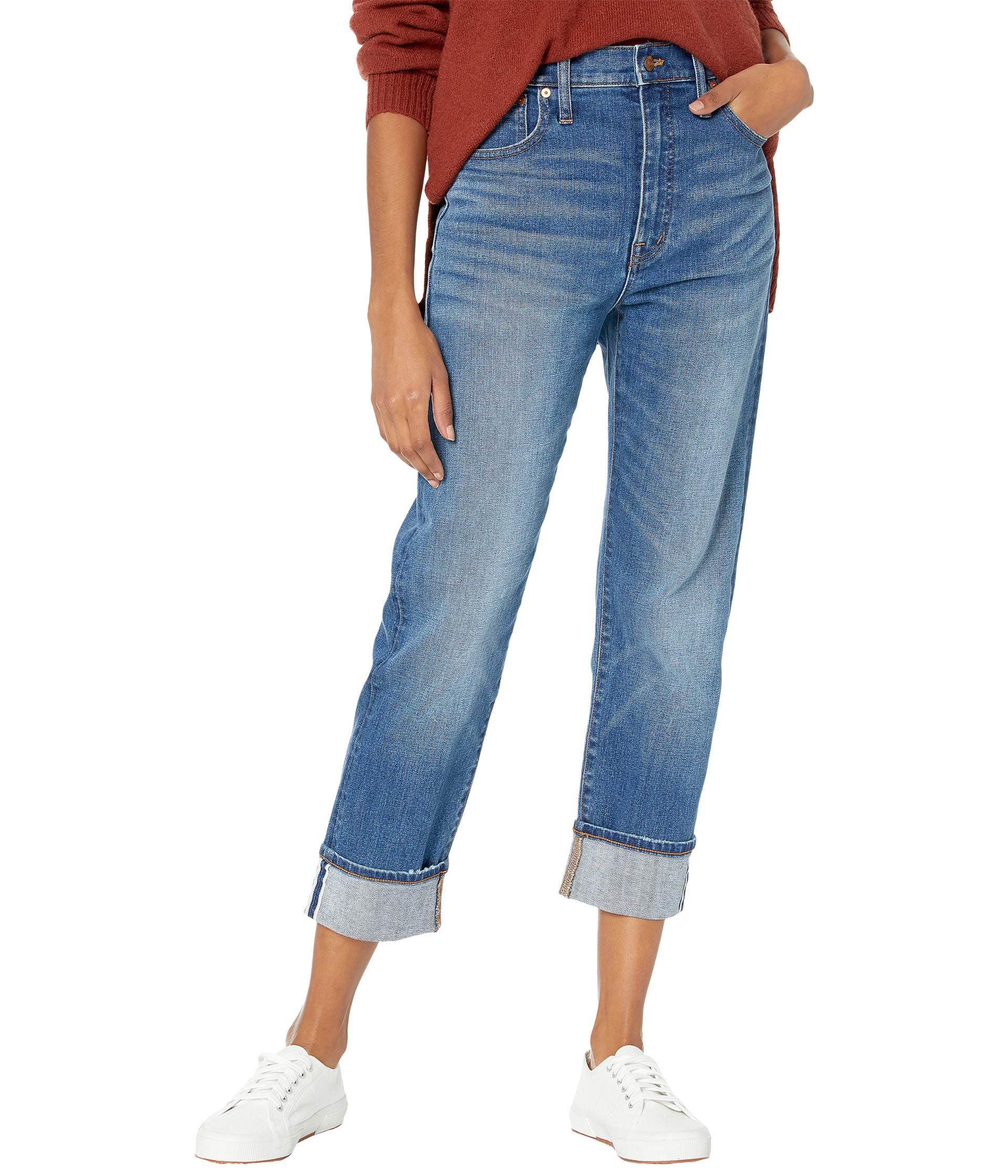 цена Джинсы Madewell, Classic Straight Jeans in Ives Wash: Selvedge Edition