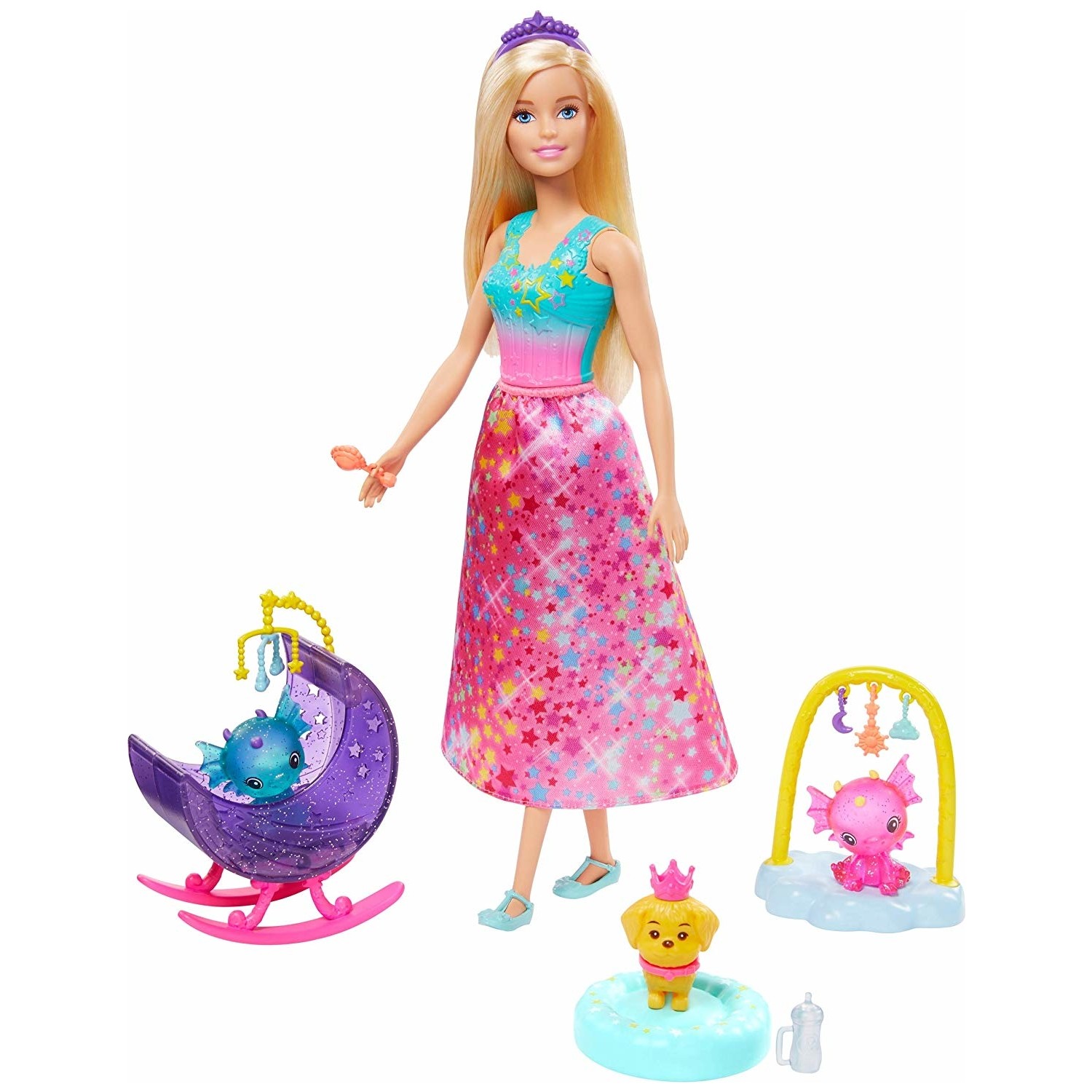 Кукла Barbie Dreamtopia Princess Doll and Accessories GJK51 куклы barbie dreamtopia fairy dolls красочное розовое платье фиолетовые волосы gjk00