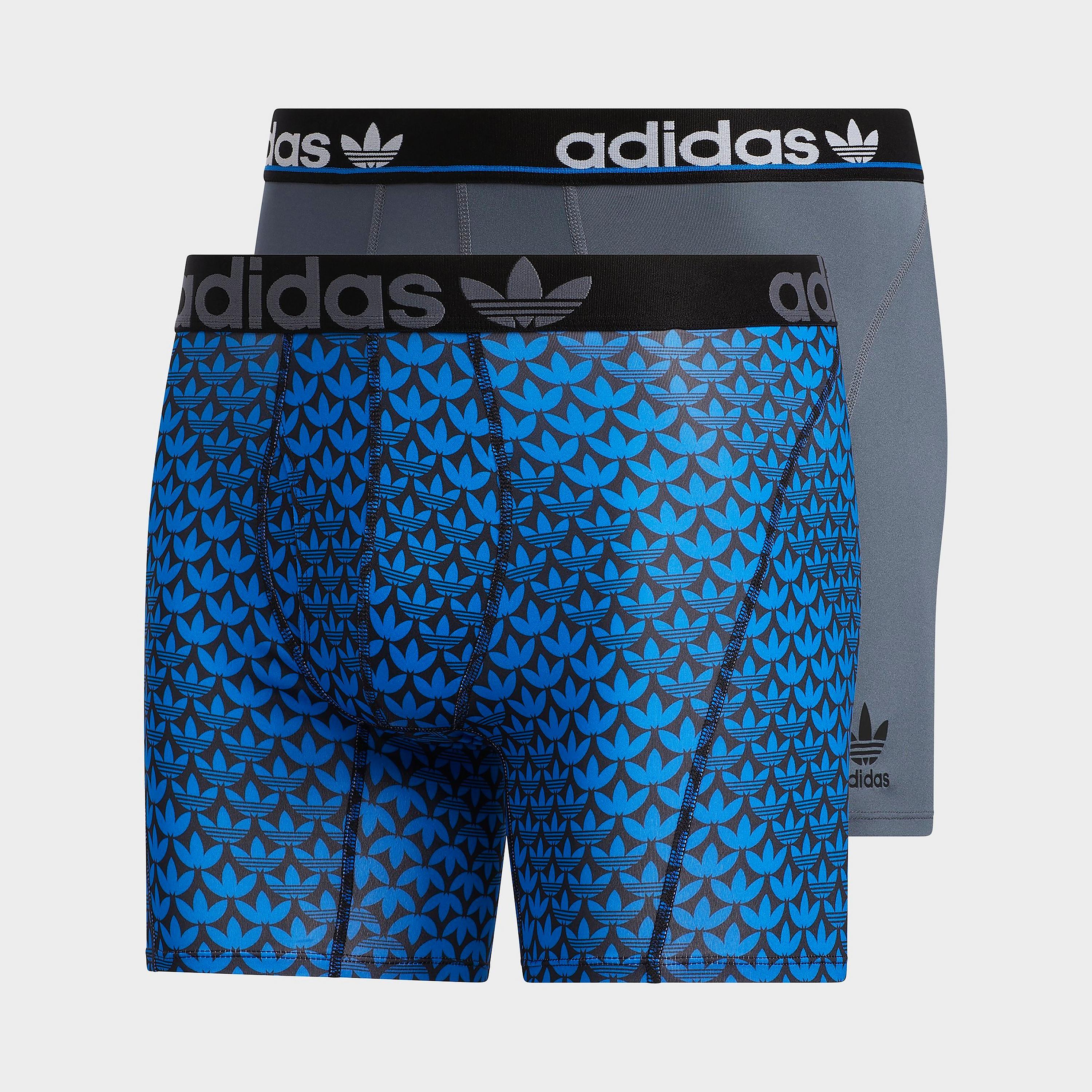 Мужские трусы боксеры Adidas Originals Trefoil 2 Pack, синий/серый – купить  из-за границы через сервис «CDEK.Shopping»