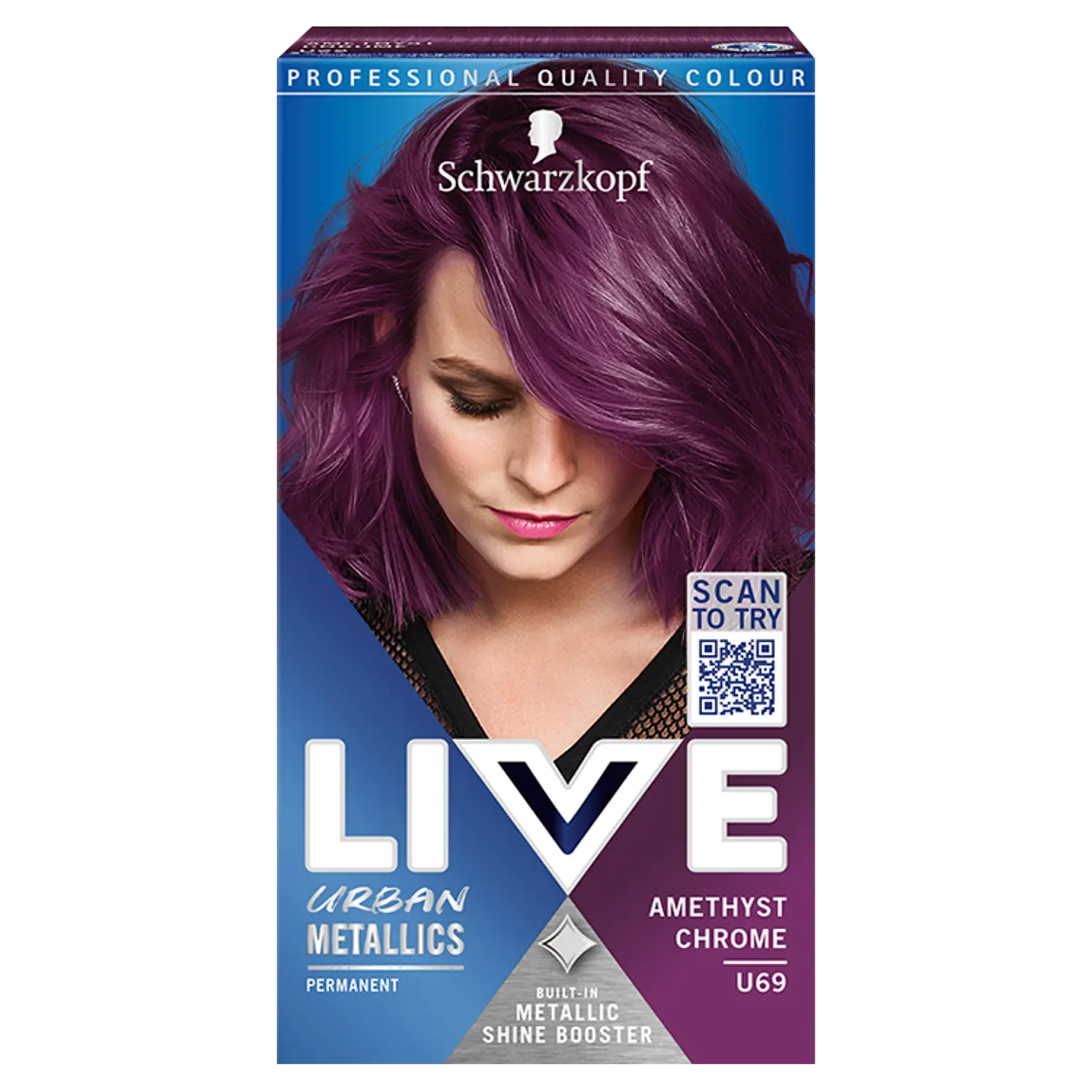 

Schwarzkopf Intense Colour Urban Metallics краска для волос u69 аметист хром, 1 упаковка