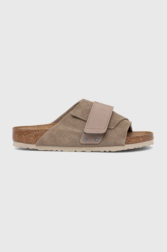 

Замшевые шлепанцы Kyoto Birkenstock, бежевый