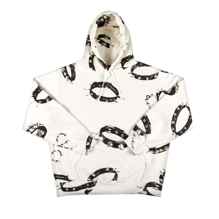 

Толстовка Supreme Studded Collars Hooded Sweatshirt 'White', белый