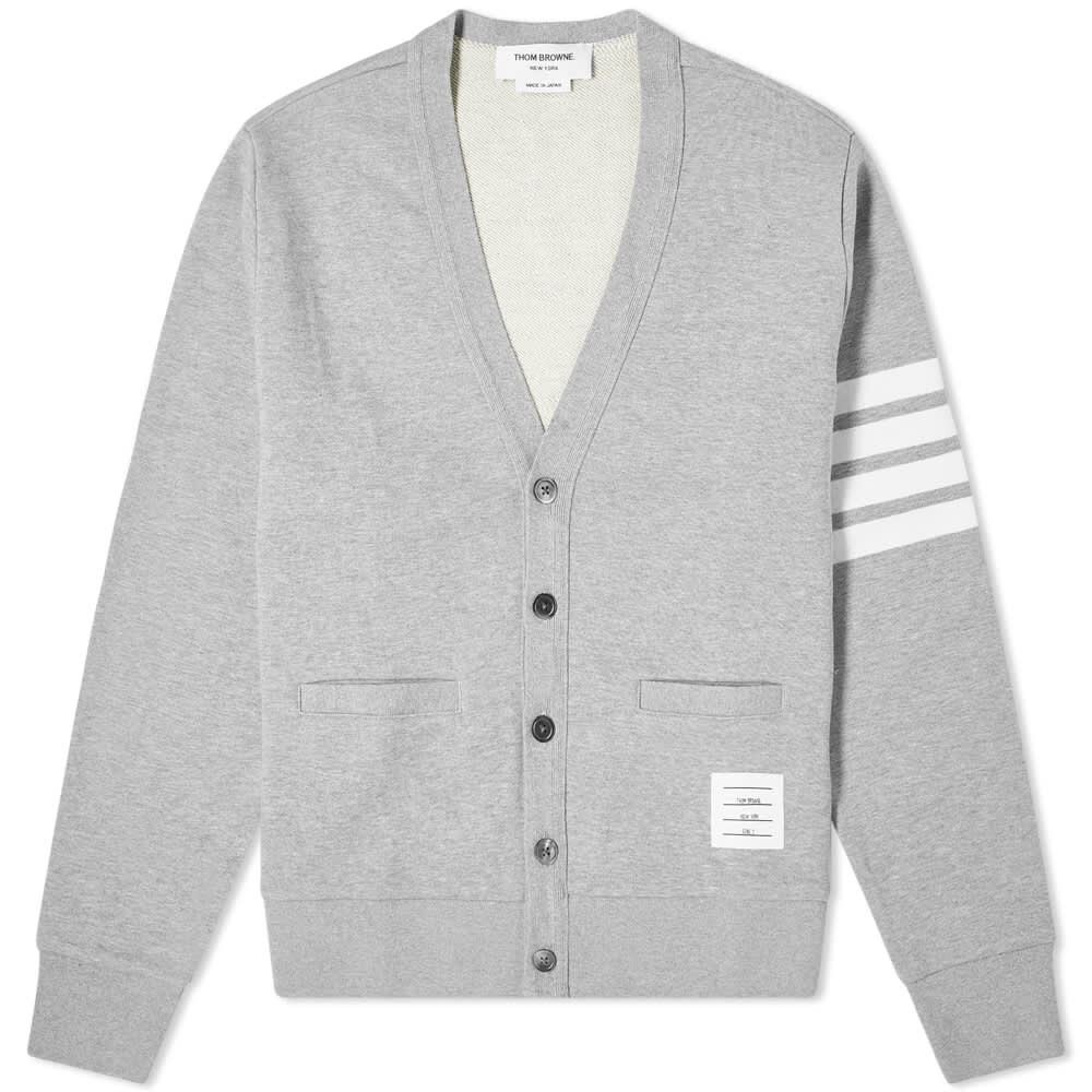 

Джемпер Thom Browne Engineered Stripe Jersey Cardigan, Серый
