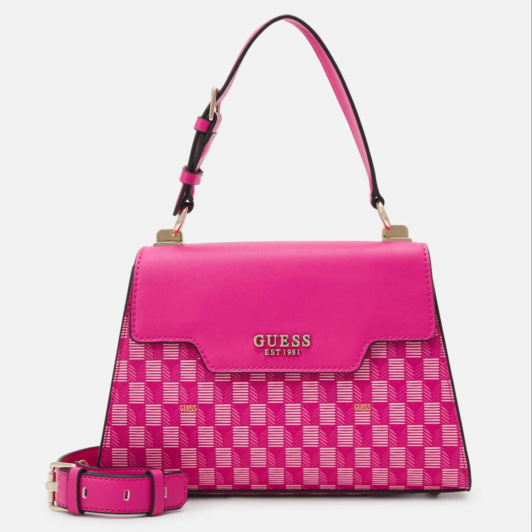 Сумка Guess Hallie, ярко-розовый рюкзак guess j3yz05wfmr0 ярко розовый