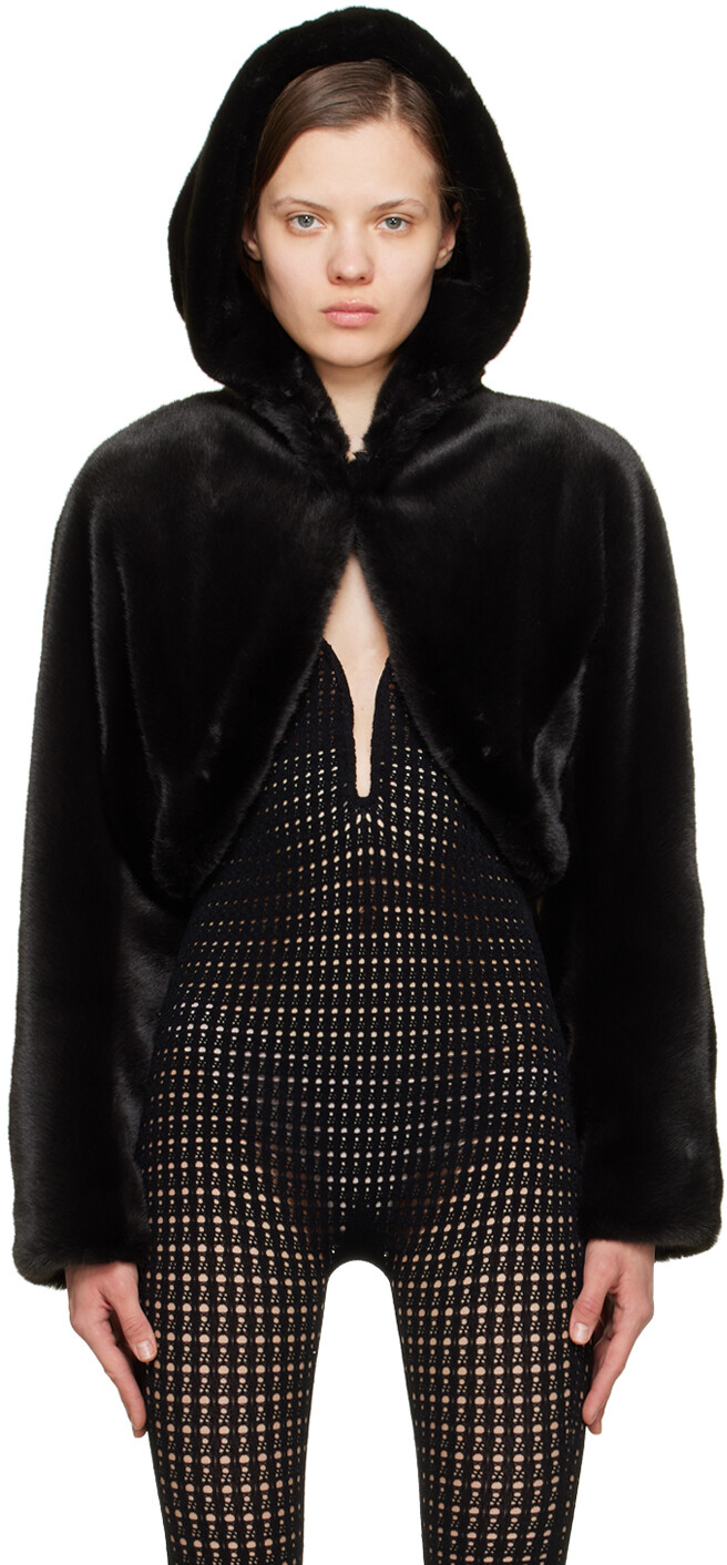 

Коричневая куртка с капюшоном ALAÏA, Коричневый