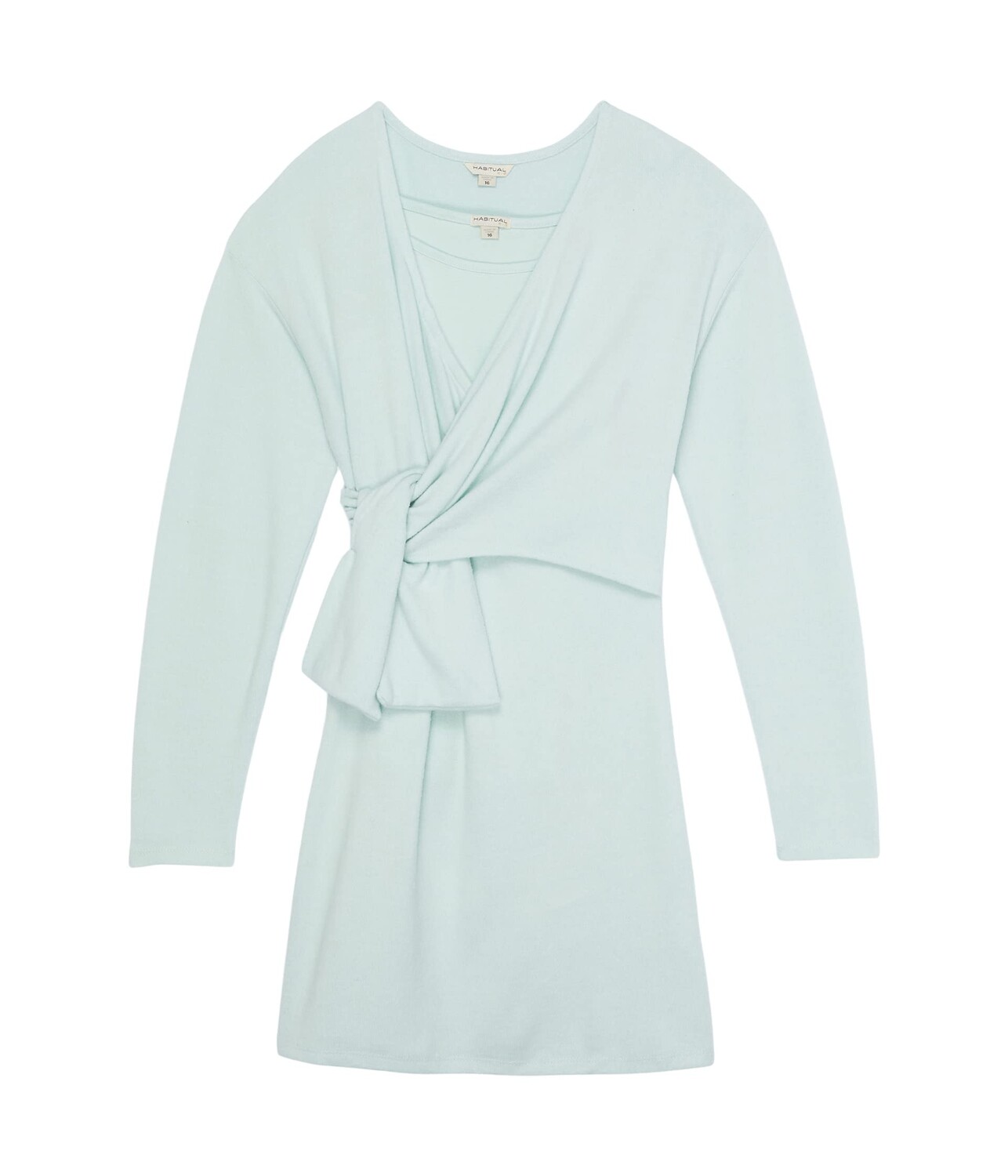 Платье HABITUAL girl, Wrap Tie Front Long Sleeve Dress