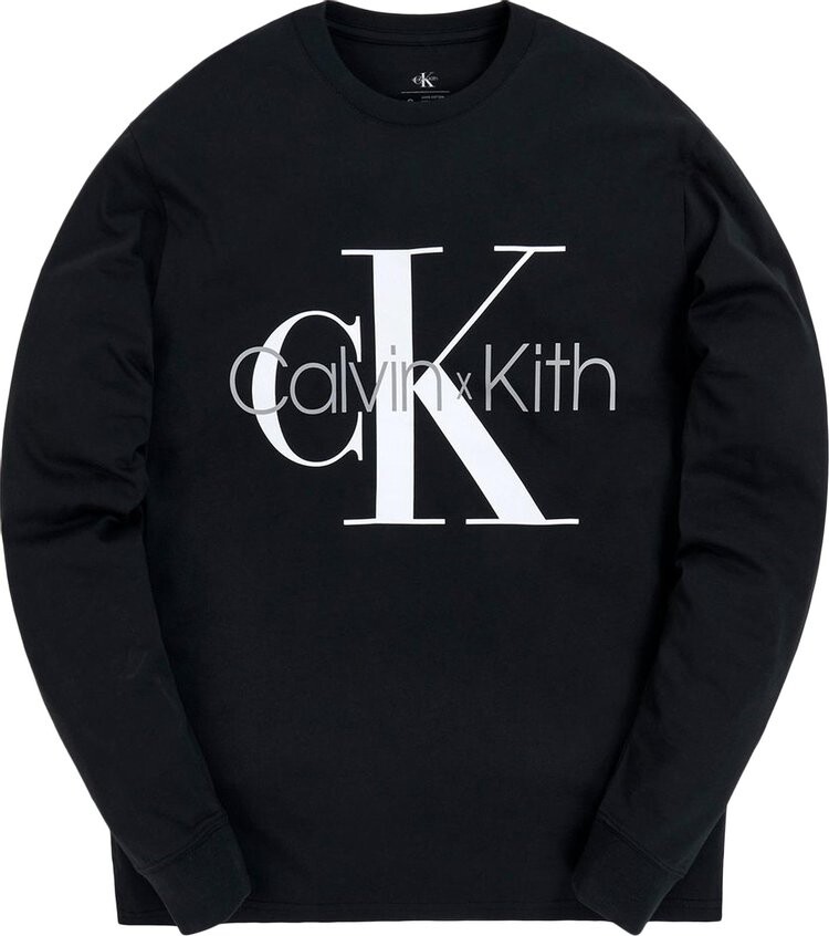 

Лонгслив Kith For Calvin Klein Long-Sleeve Tee 'Black', черный