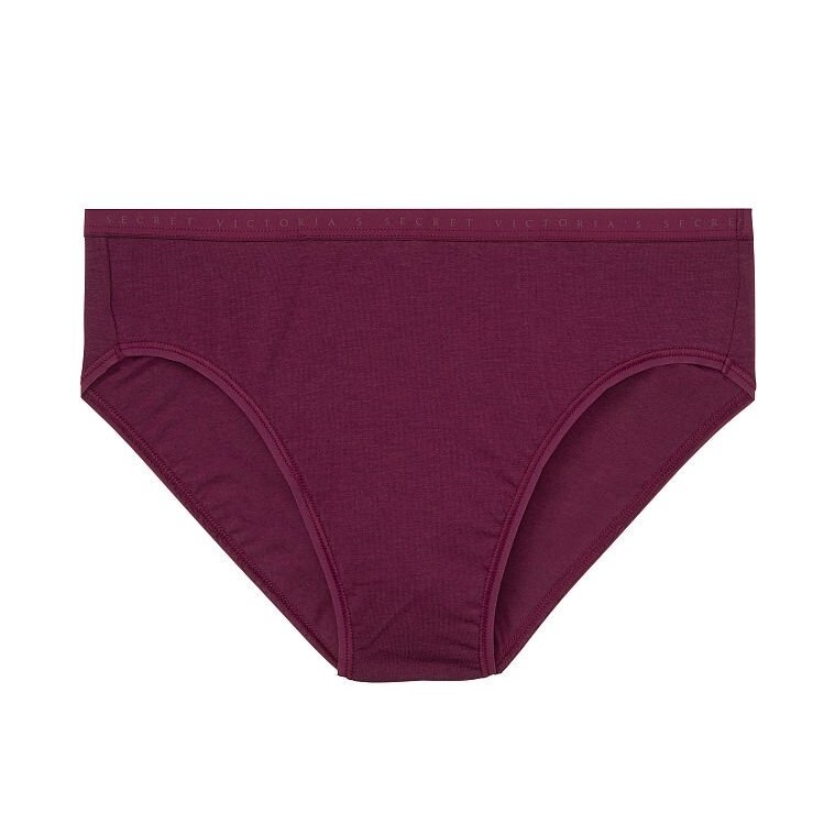 

Трусы Victoria's Secret Stretch Cotton High-Leg Brief, бордовый